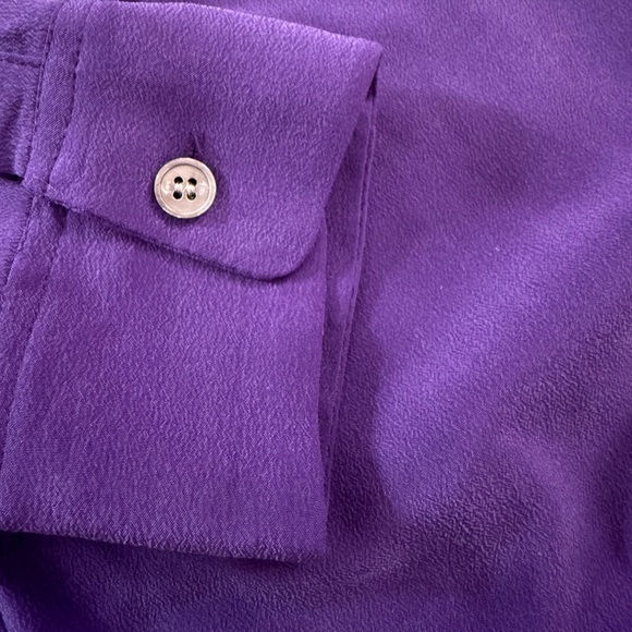 Purple Silk Blouse - Picture 4 of 8